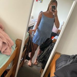 A baby blue bcbg maxazria dress